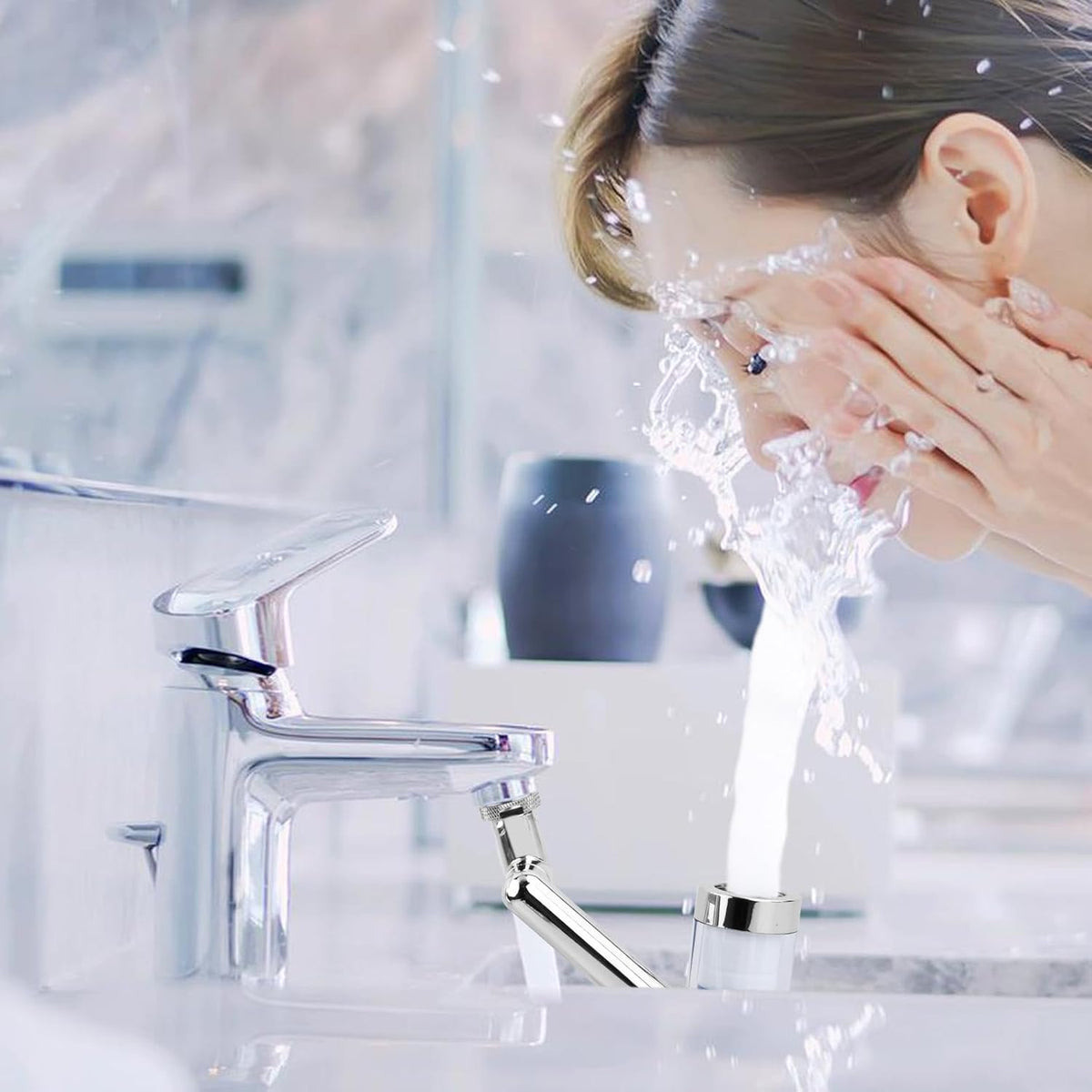 💧 RALLONGE METALIQUE DE ROBINET PIVOTANTE 1080° 🚰