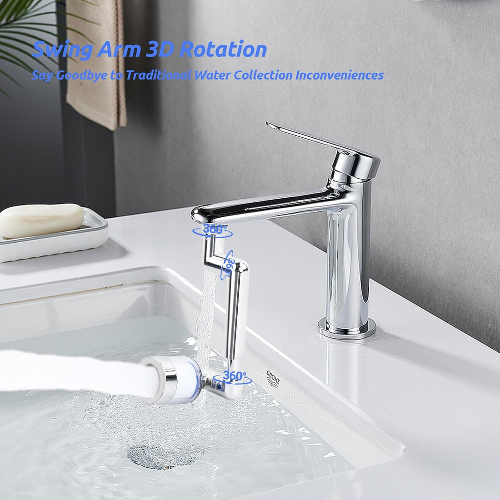 💧 RALLONGE METALIQUE DE ROBINET PIVOTANTE 1080° 🚰
