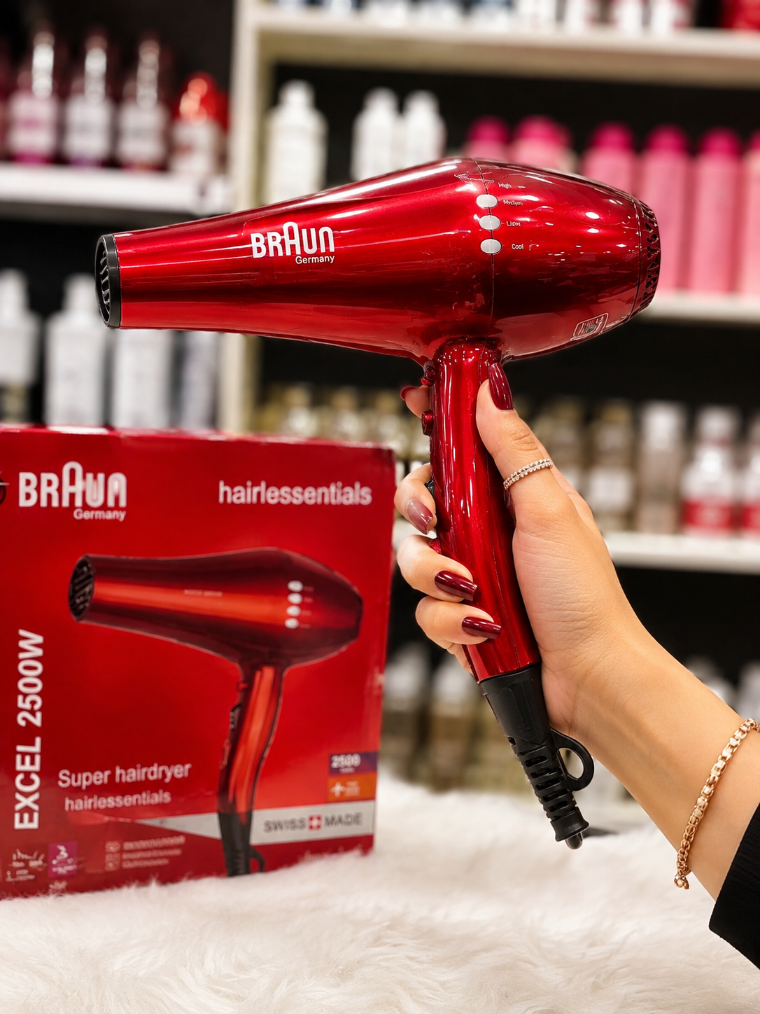 💇‍♀️ Séchoir professionnel BRAUN – 2500W